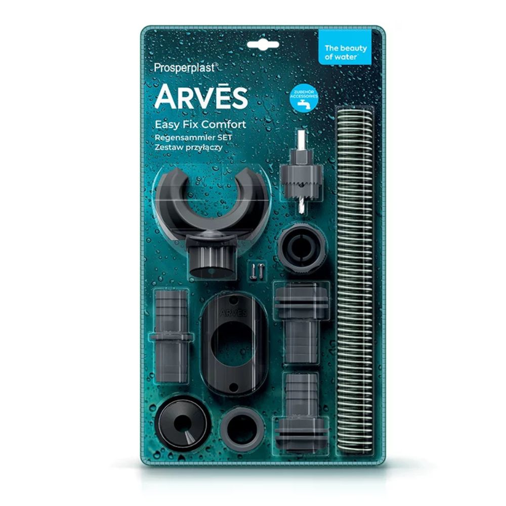 Zestaw przyłączeniowy ARVES Easy Fix Comfort Prosperplast, jasny bazalt |  |  |