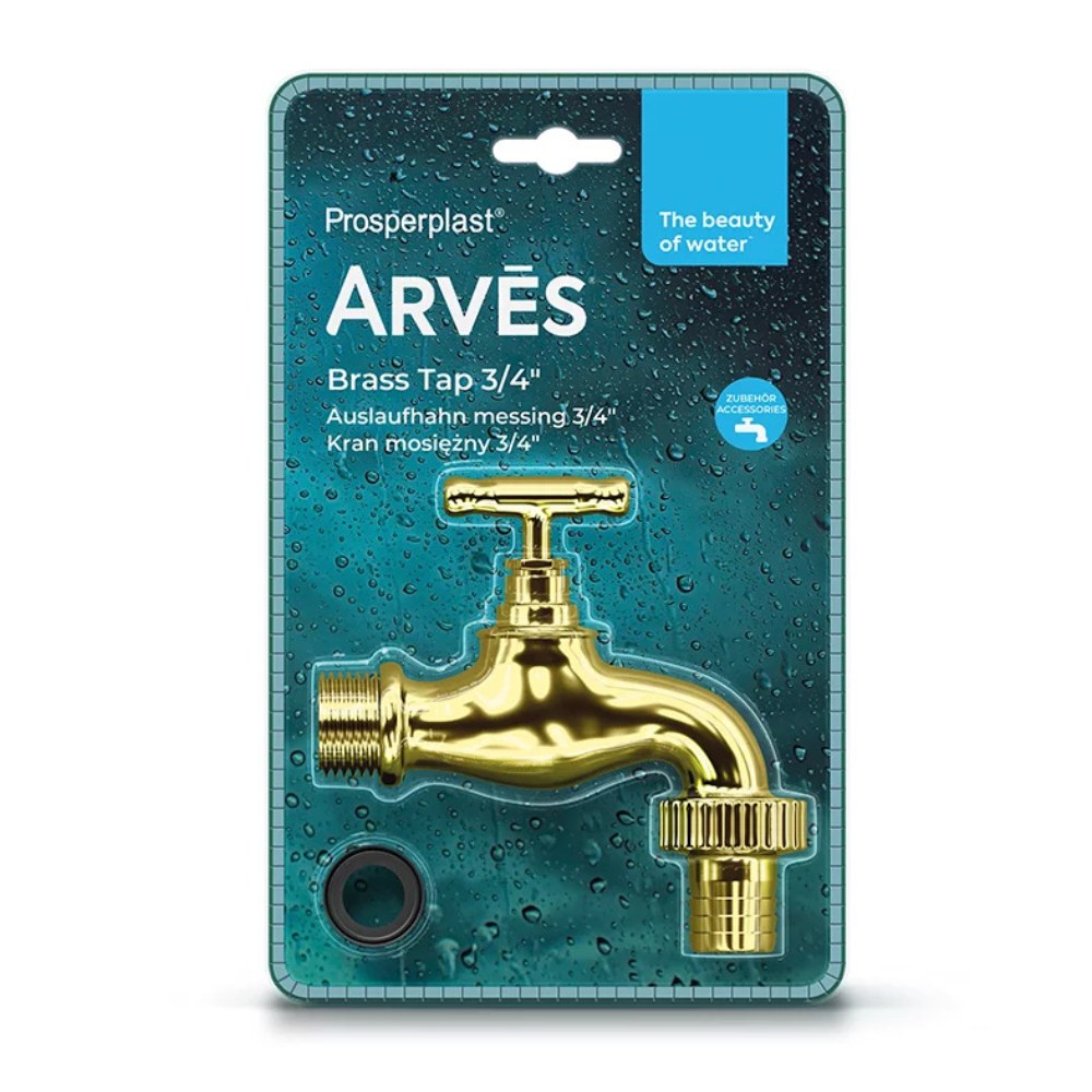 Prosperplast kran 3/4″ Gold do zbiorników na wodę deszczową |  |  |
